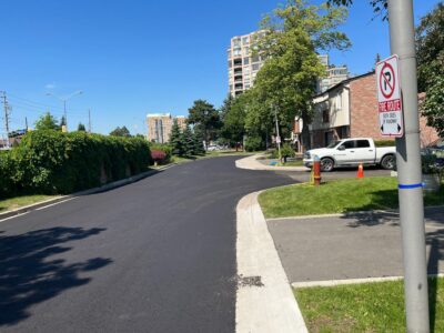 asphalt for driveway installed