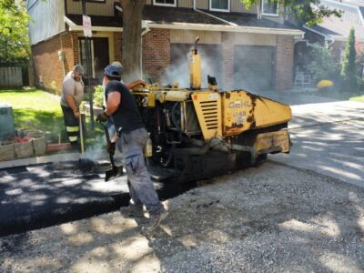 asphalt installation for driveway