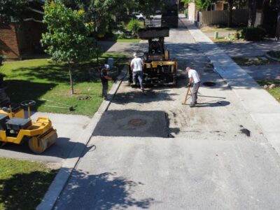 asphalt installation for road