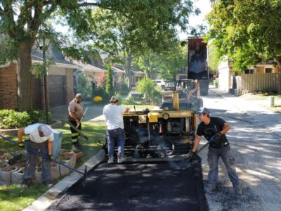 asphalt installation for street