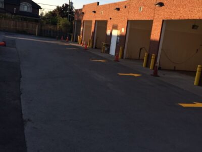 carwash asphalt after paving