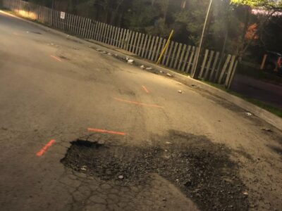 carwash asphalt view before paving