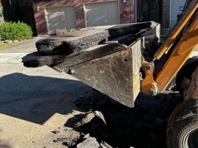 old asphalt transportation after removal